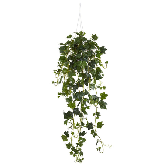 English Ivy Hanging Basket Artificial Plant - Tampa Home & Garden Store