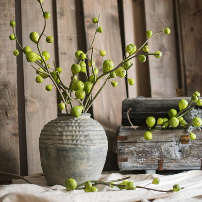 Artificial fig fruit stem 30 inch tall branch in vase with berries RusticReach plant on Tampa Home & Garden Store