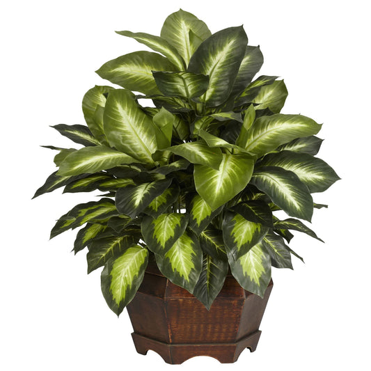 Golden Dieffenbachia Silk Plant - Tampa Home & Garden Store