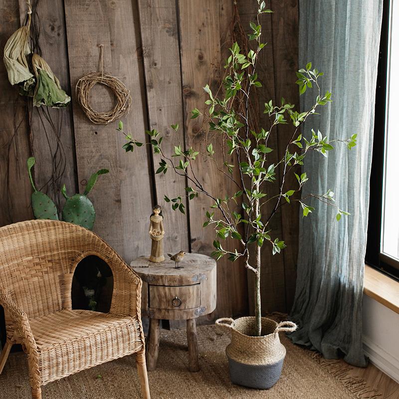Artificial Green Leaf Faux Tree in Pot by RusticReach, indoor decorative artificial tree on Tampa Home & Garden Store