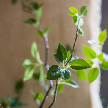 Artificial Green Leaf Faux Tree in Pot RusticReach with lush green leaves on Tampa Home & Garden Store