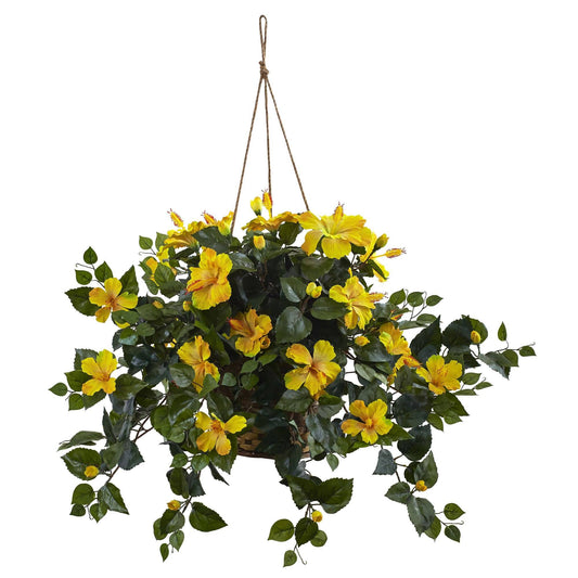 Hibiscus Hanging Basket - Tampa Home & Garden Store