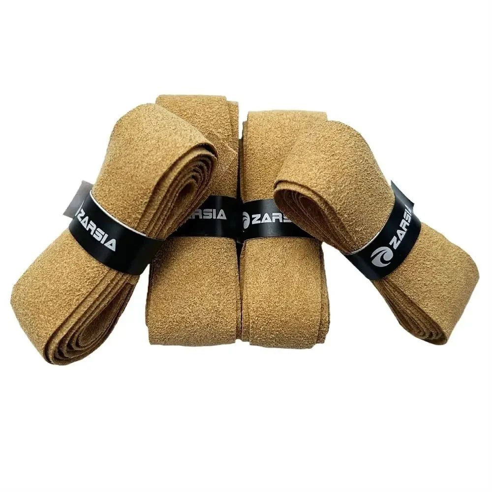 Tennis Racket Overgrips EstaliosFit artificial leather wraps tan color, set of five on Tampa Home & Garden Store