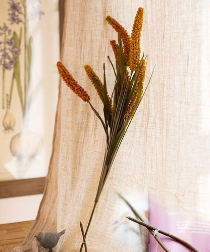 Artificial Millet Stem 37in Tall Faux from RusticReach with yellow millet seed heads on Tampa Home & Garden Store
