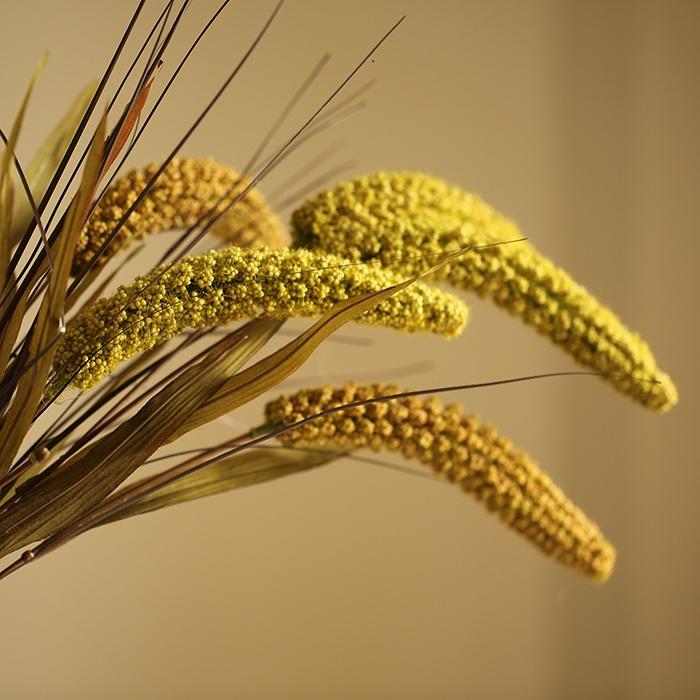 Artificial millet stems 37in tall faux with golden yellow plumes RusticReach on Tampa Home & Garden Store