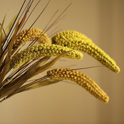 Artificial millet stems 37in tall faux with golden yellow plumes RusticReach on Tampa Home & Garden Store