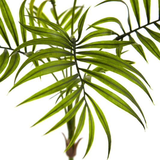 Mata de palma areca en miniatura artificial (juego de 6)