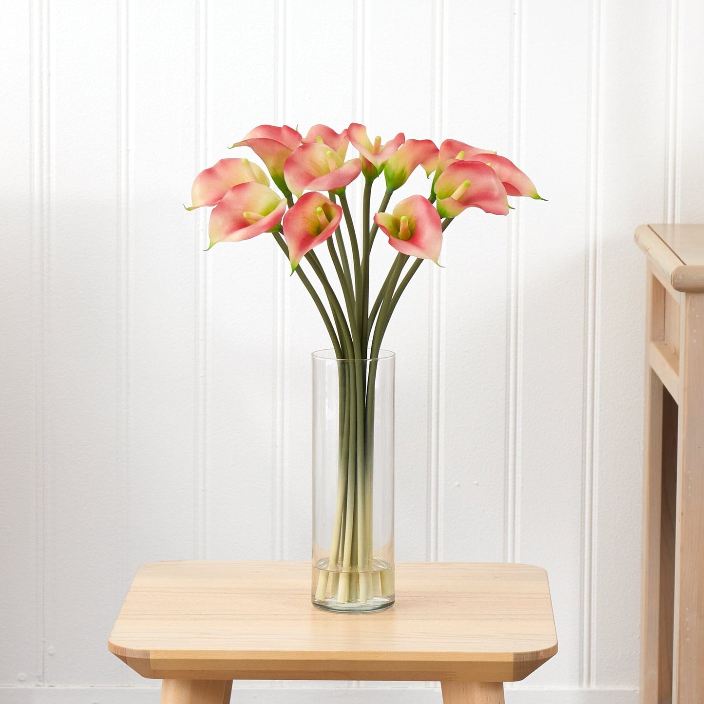 Arrangement floral en soie Mini Calla Lily
