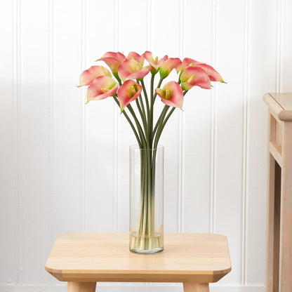 Arrangement floral en soie Mini Calla Lily