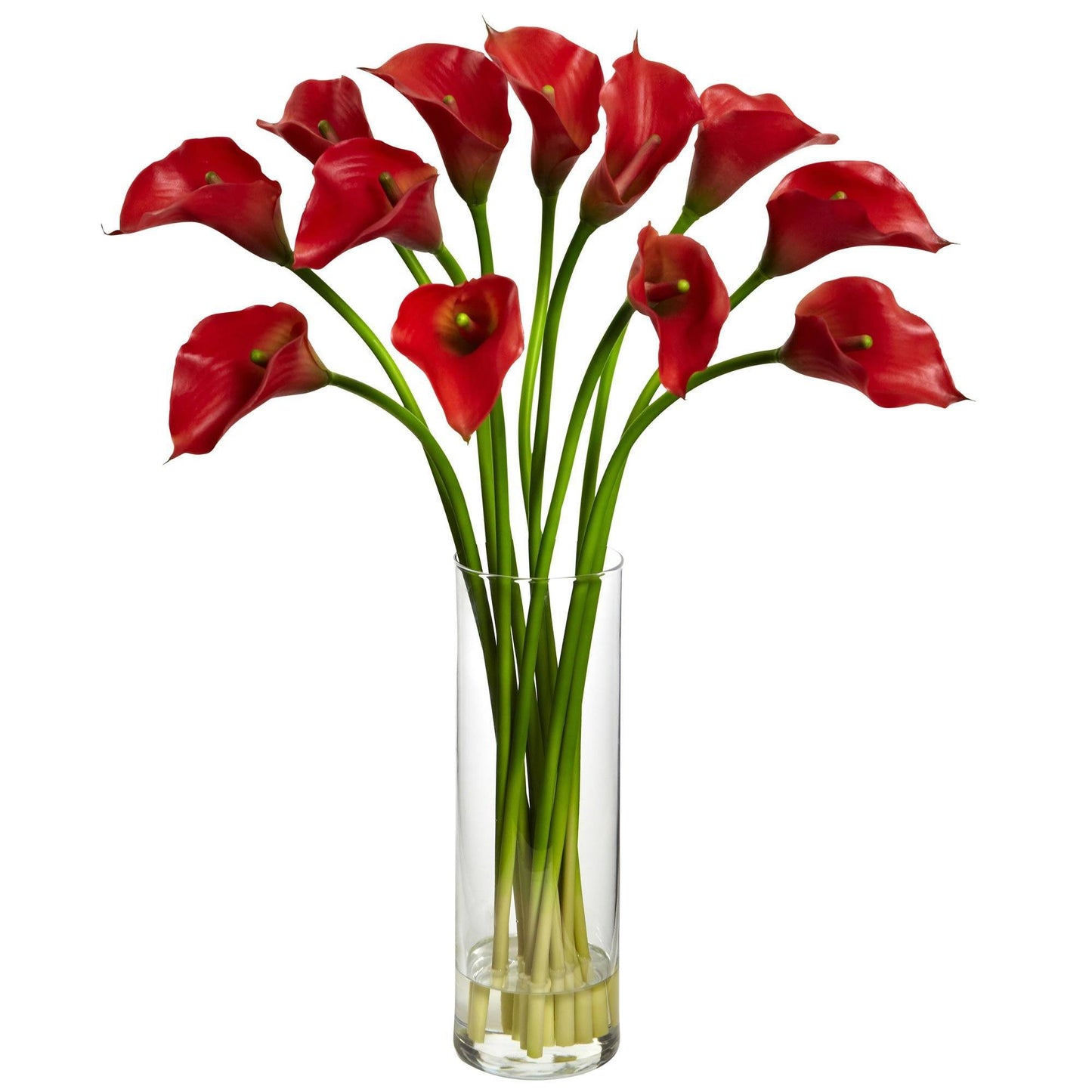 Arrangement floral en soie Mini Calla Lily