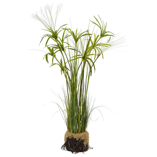 Papyrus Plant with Faux Soil - Tampa Home & Garden Store