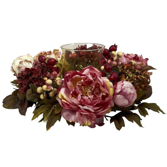 Peony Hydrangea Candelabrum - Tampa Home & Garden Store