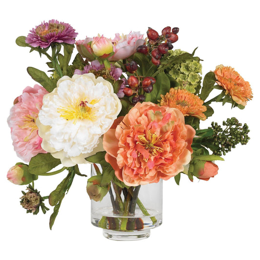 Artificial Peony Arrangement - Tampa Home & Garden Store