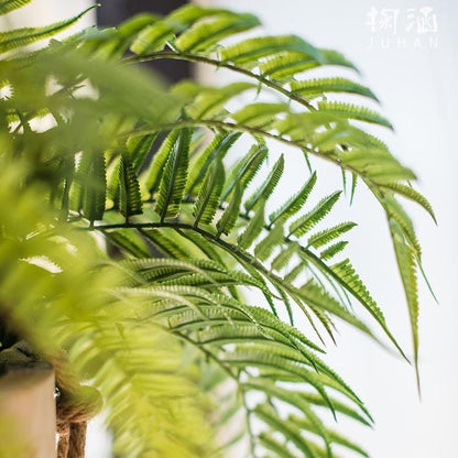 Artificial Faux Plant Chain Fern Stem 22in tall with lush green fronds RusticReach on Tampa Home & Garden Store