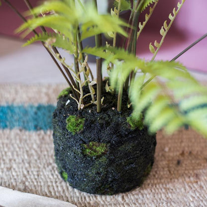 Artificial Faux Eagle Fern Bulk Plant RusticReach with a dark moss-covered base and fern stems on Tampa Home & Garden Store