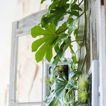 Artificial Fatsia leaf vine, 32 inches long, green foliage RusticReach on Tampa Home & Garden Store