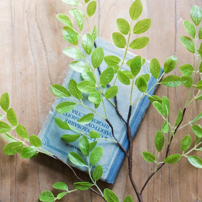 RusticReach artificial plant Fresh Spring Leaf Stem 37 in tall with green leaves on stems on Tampa Home & Garden Store