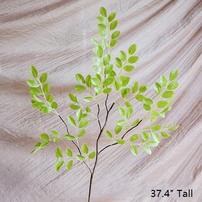 Artificial Faux Plant Fresh Spring Leaf Stem 37in Tall RusticReach green foliage on Tampa Home & Garden Store