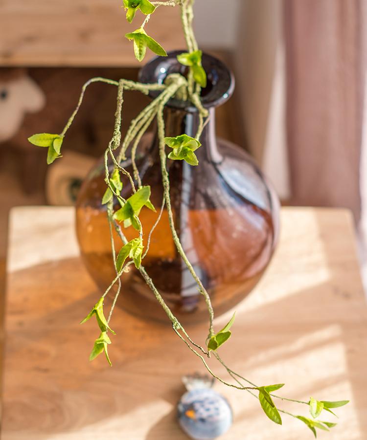 Artificial Faux Plant Green Leaf Rattan Stem 37in tall by RusticReach, trailing vine decor on Tampa Home & Garden Store