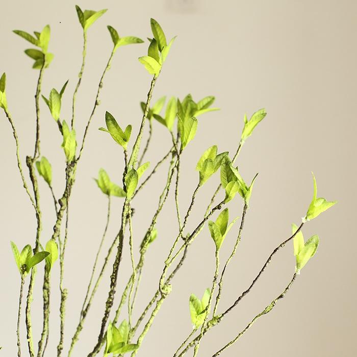Artificial Faux Plant Green Leaf Rattan Stem 37-in-tall, RusticReach non-flowering greenery on Tampa Home & Garden Store