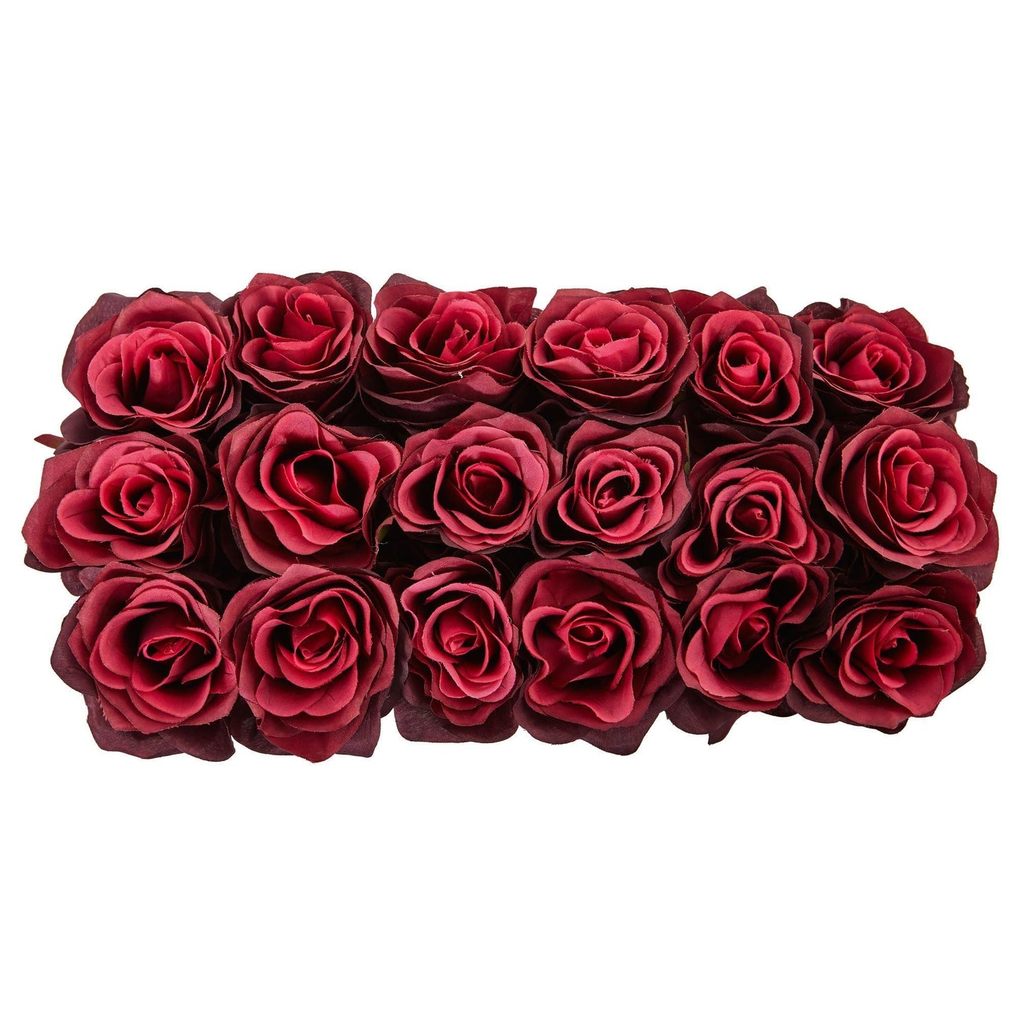 Rosas en jardinera rectangular