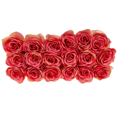 Rosas en jardinera rectangular
