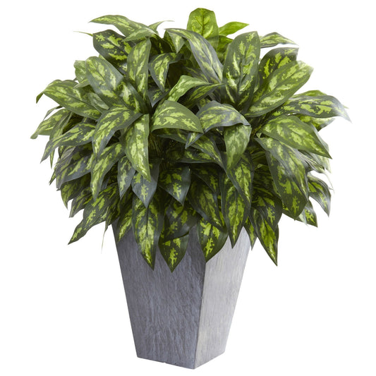 Silver King w/Slate Planter - Tampa Home & Garden Store