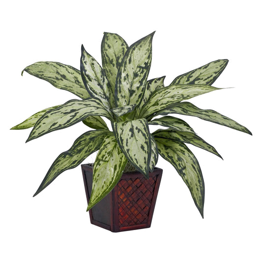 Silver Queen Silk Plant (Set of 2) - Tampa Home & Garden Store