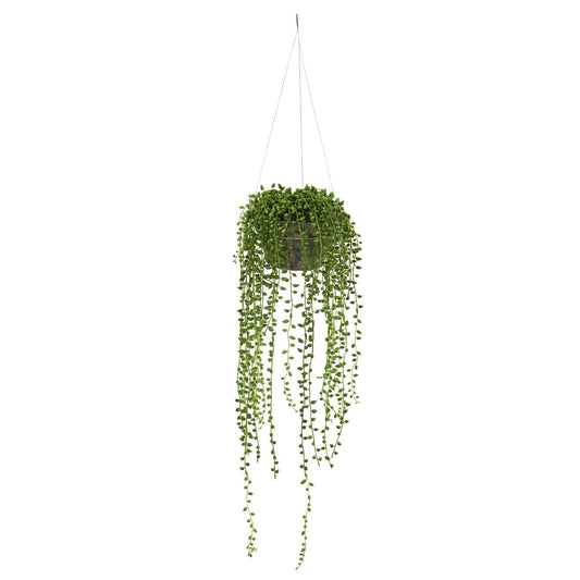 String of Pearl Artificial Plant Hanging Basket - Tampa Home & Garden Store