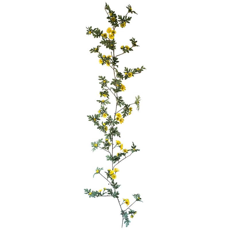 Artificial Sunflower Vine 67in long with green leaves and yellow blooms RusticReach on Tampa Home & Garden Store