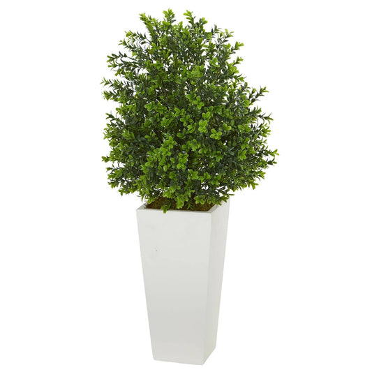 Sweet Grass Artificial Plant in White Tower Planter (Indoor/Outdoor) - Tampa Home & Garden Store