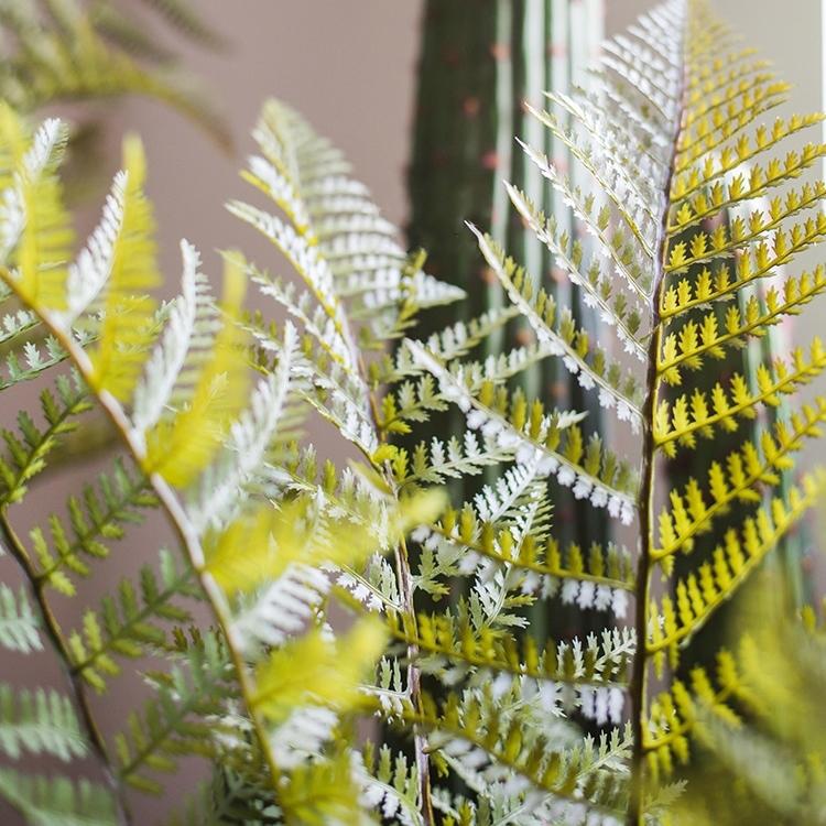 Artificial Cyathea Tree in Pot by RusticReach with green-yellow fern fronds on Tampa Home & Garden Store
