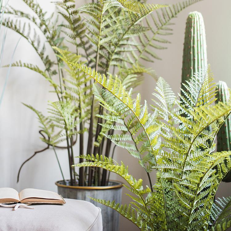 Artificial Faux Cyathea Tree In Pot with green fronds on Tampa Home & Garden Store