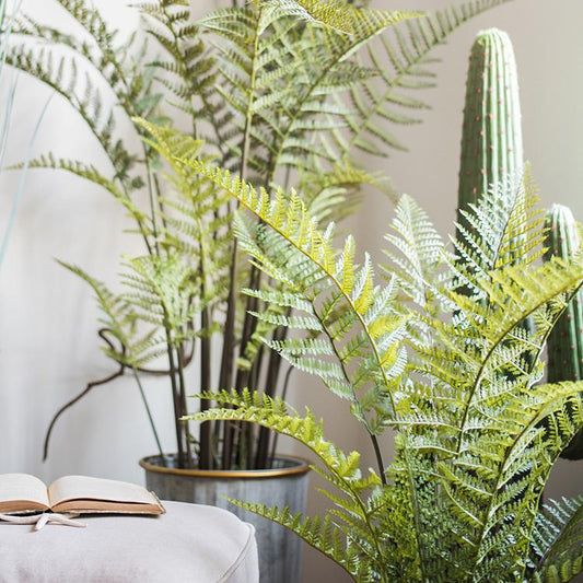 Artificial Faux Cyathea Tree In Pot with green fronds on Tampa Home & Garden Store