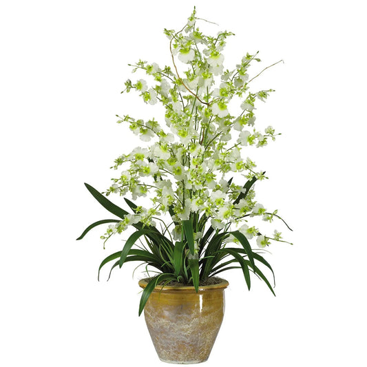 Triple Dancing Lady Silk Flower Arrangement - Tampa Home & Garden Store