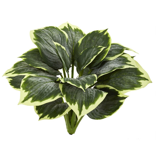 Variegated Hosta Artificial Plant (Set of 6) - Tampa Home & Garden Store