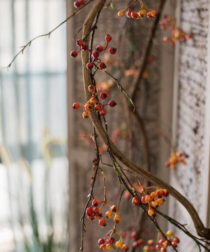 Artificial Vine Orange Faux Berry 39-inch Long RusticReach brown vine with orange berries on Tampa Home & Garden Store