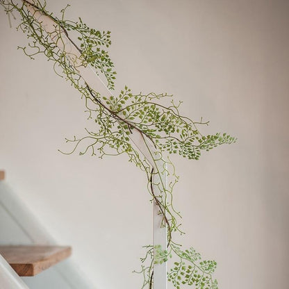 Artificial Maidenhair Fern Vine, 55 inches long, green synthetic foliage RusticReach on Tampa Home & Garden Store