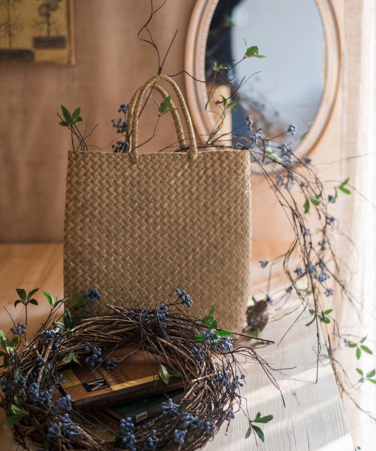 Artificial Wild Blueberry Hanging Vine 43 in long with blue berries RusticReach on Tampa Home & Garden Store