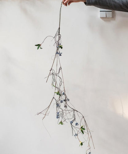 Artificial Wild Blueberry Hanging Vine RusticReach blueberry clusters, leaves brown stems on Tampa Home & Garden Store