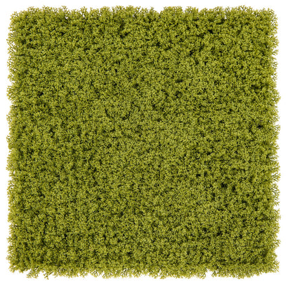 12 Piezas Paneles de Pared de Césped Artificial de 50x50cm para Jardín, Patio, Balcón - Verde Claro