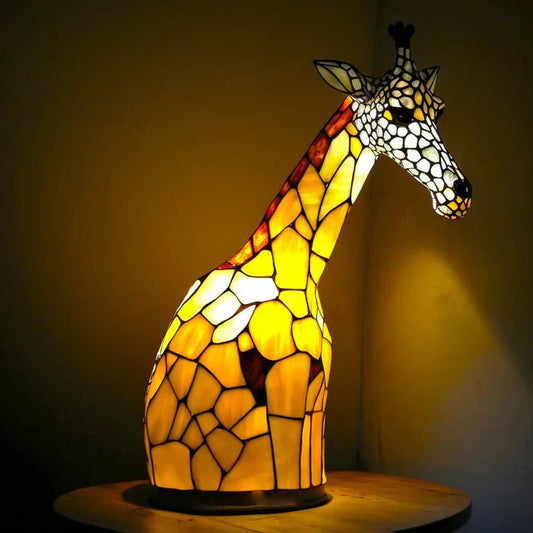 Tiffany Style Animal Table Lamp Stained Glass Art Light E26/E12 Decorative - Tampa Home & Garden Store