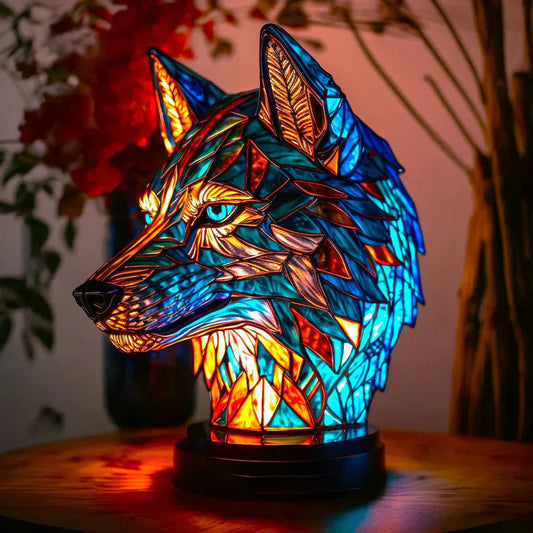 Tiffany Style Animal Table Lamp Stained Glass Art Light E26/E12 Decorative - Tampa Home & Garden Store