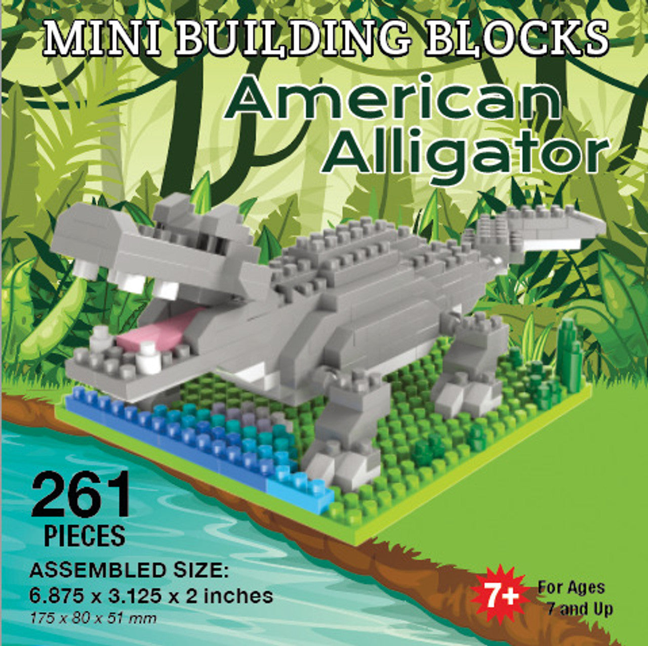 Mini Building Blocks - American Alligator