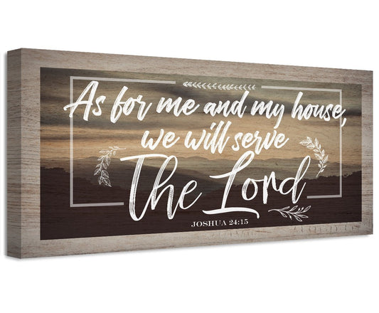 As For Me And My House - Canvas - Tampa Home & Garden Store