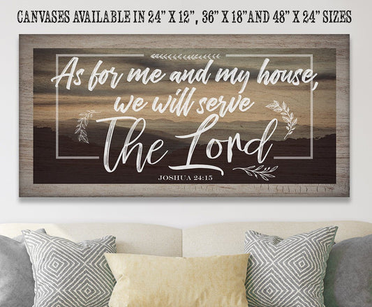 As For Me And My House - Canvas - Tampa Home & Garden Store