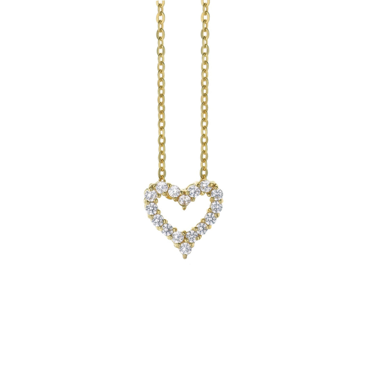 Lga 925 Heart Anklet gold chain with crystal heart pendant by Lauren G Adams on Tampa Home & Garden Store