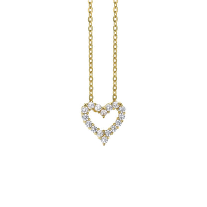 Lga 925 Heart Anklet gold chain with crystal heart pendant by Lauren G Adams on Tampa Home & Garden Store