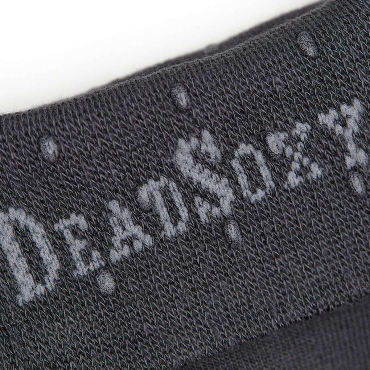 Asher Dress Socks by DeadSoxy in charcoal knit, boardroom style socks on Tampa Home & Garden Store
