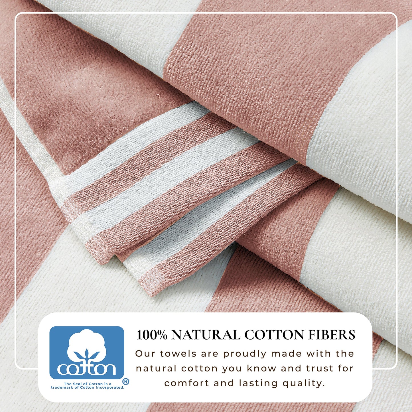 Striped Cabana Beach Towel and Soft Pastel Colors